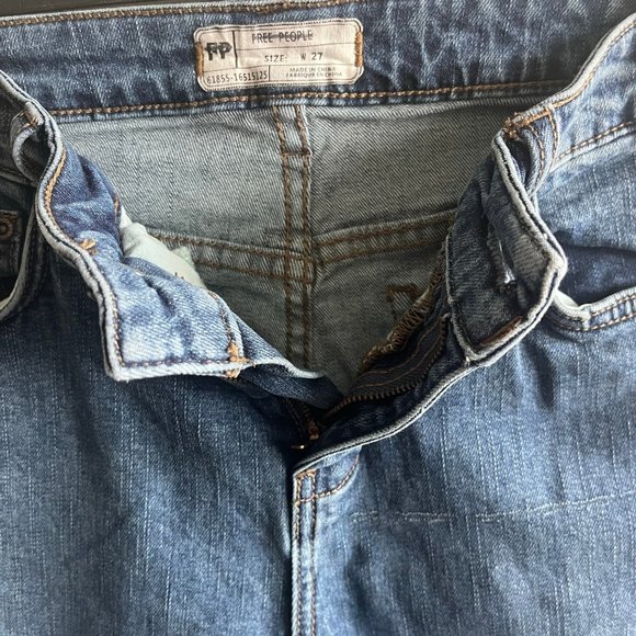 Free People Women's Cropped Skinny Stretch Jeans Size 27 Style 61855-16515125 - Picture 8 of 11